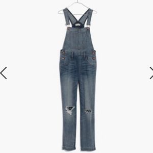 Madewell straight leg Bernard wash overalls